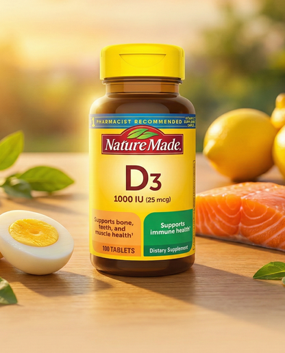 ¡Huesos Fuertes y Defensas Altas! D3 - Tu Dosis Diaria de Sol en una Tableta ☀️