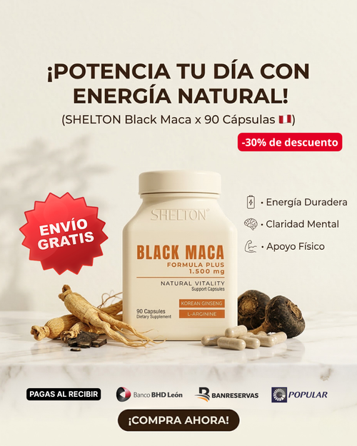 Maca Negra 1500mg – Energía y Vitalidad Natural 🔥